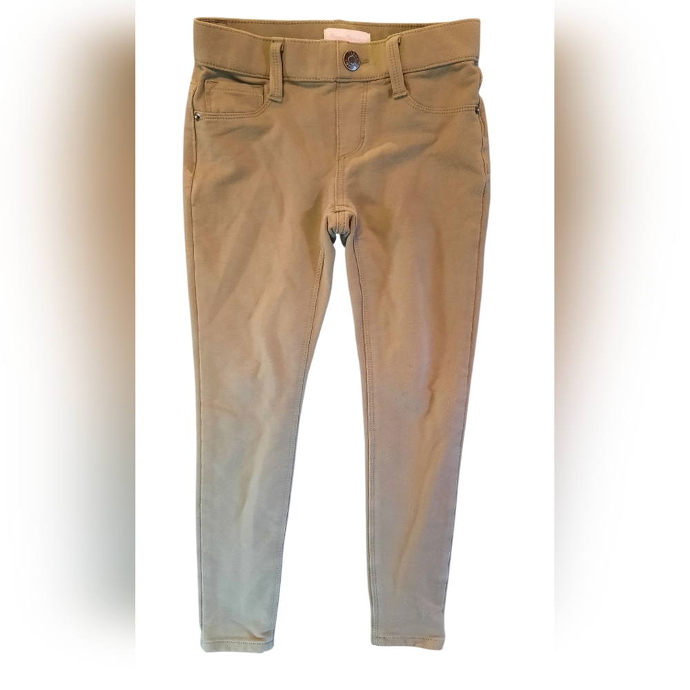 Tommy Bahama Pants Girls 8 Stone Tan Stretch Fitted Beach Preppy Comfort